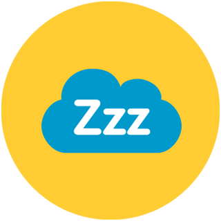 illustrated cloud with three z's